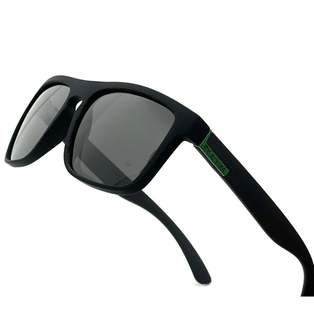 Black Polarized Sunglasses Men's Square Frame UV Protection Sport Eyewear Safety